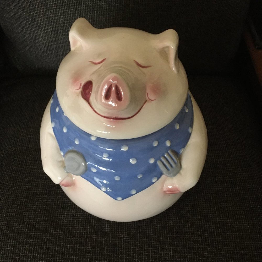 Ceramic Piggy Cookie Jar - Picture 1 of 3